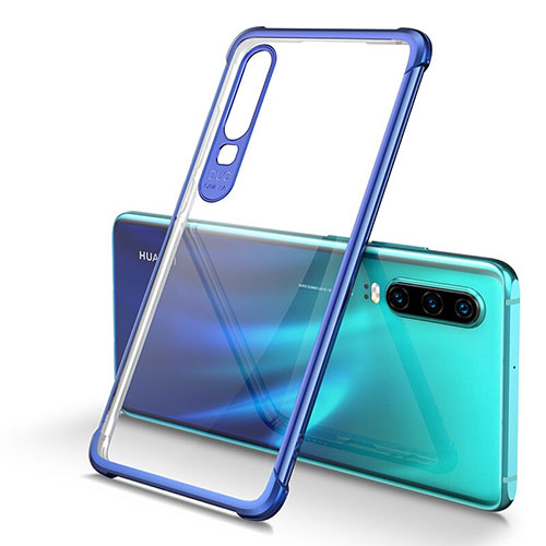 Ultra-thin Transparent TPU Soft Case Cover U01 for Huawei P30 Blue