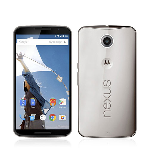 Ultra-thin Transparent TPU Soft Case for Google Nexus 6 Gray