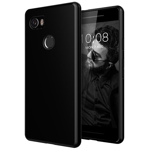 Ultra-thin Transparent TPU Soft Case for Google Pixel 2 XL Black