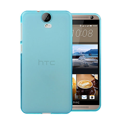 Ultra-thin Transparent TPU Soft Case for HTC One E9 Plus Blue