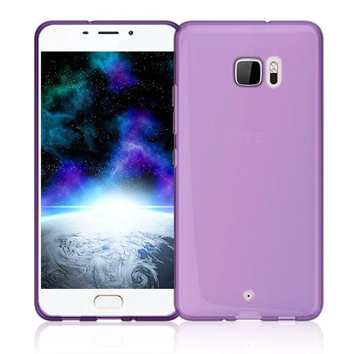Ultra-thin Transparent TPU Soft Case for HTC U Ultra Pink