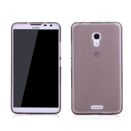 Ultra-thin Transparent TPU Soft Case for Huawei Ascend Mate 2 Gray