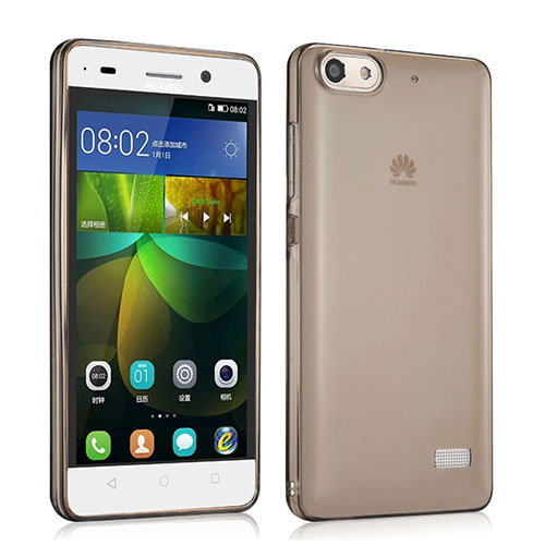 Ultra-thin Transparent TPU Soft Case for Huawei G Play Mini Gray