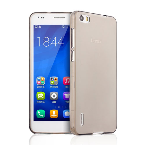 Ultra-thin Transparent TPU Soft Case for Huawei Honor 6 Gray