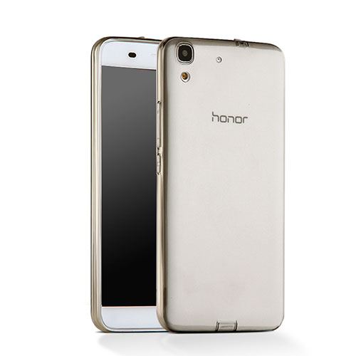 Ultra-thin Transparent TPU Soft Case for Huawei Y6 Gray