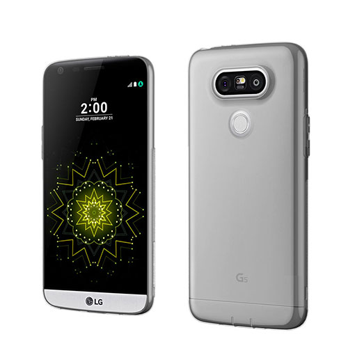 Ultra-thin Transparent TPU Soft Case for LG G5 Gray