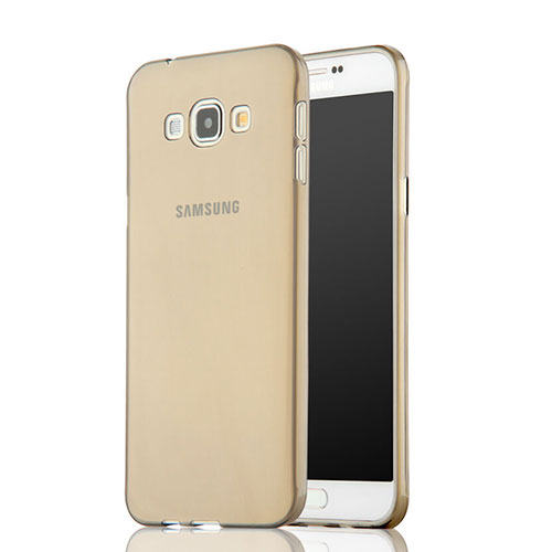 Ultra-thin Transparent TPU Soft Case for Samsung Galaxy A7 Duos SM-A700F A700FD Gray