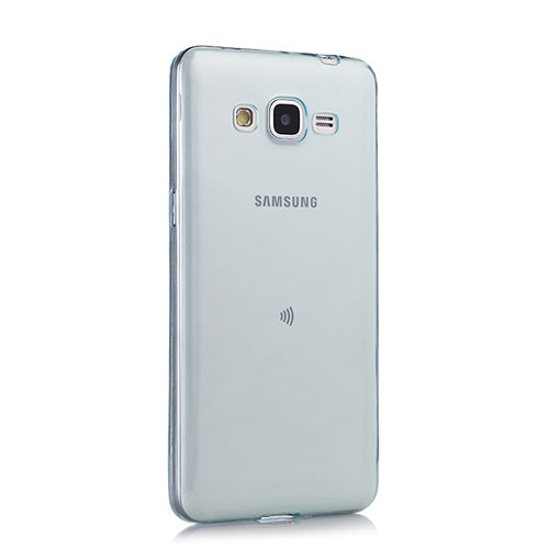 Ultra-thin Transparent TPU Soft Case for Samsung Galaxy Grand Prime 4G G531F Duos TV Blue