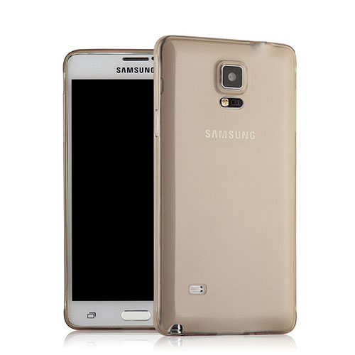 Ultra-thin Transparent TPU Soft Case for Samsung Galaxy Note 4 Duos N9100 Dual SIM Gray