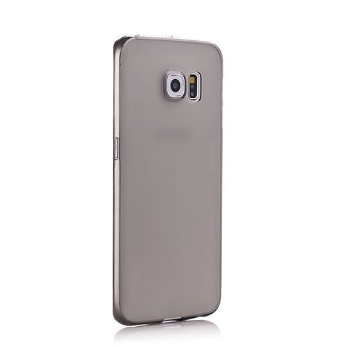 Ultra-thin Transparent TPU Soft Case for Samsung Galaxy S6 Edge SM-G925 Gray
