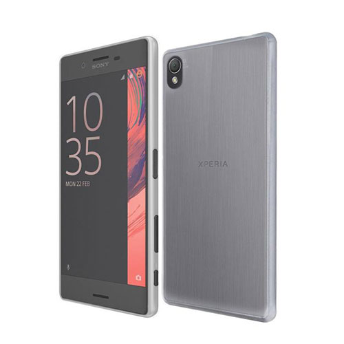 Ultra-thin Transparent TPU Soft Case for Sony Xperia X Gray