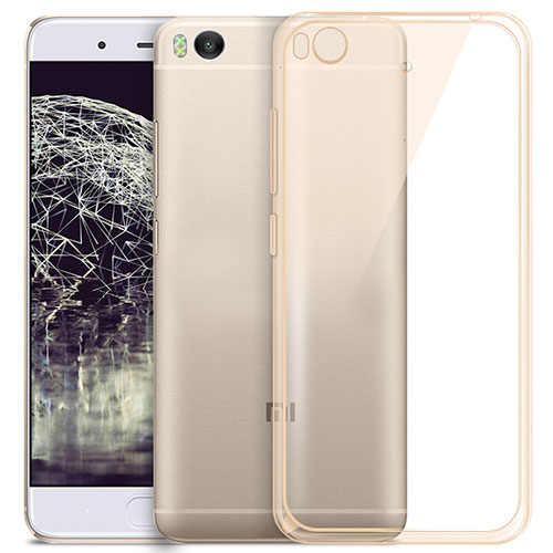 Ultra-thin Transparent TPU Soft Case for Xiaomi Mi 5S Gold