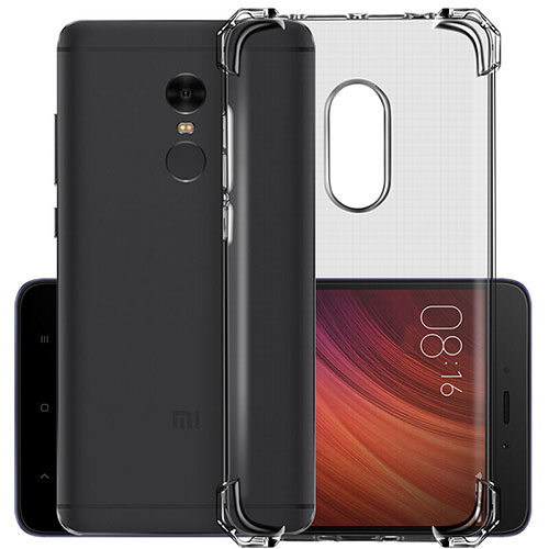 Ultra-thin Transparent TPU Soft Case for Xiaomi Redmi Note 4 Standard Edition Gray