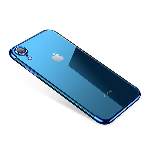 Ultra-thin Transparent TPU Soft Case H01 for Apple iPhone XR Blue