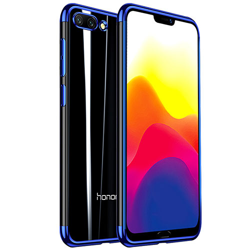 Ultra-thin Transparent TPU Soft Case H01 for Huawei Honor 10 Blue