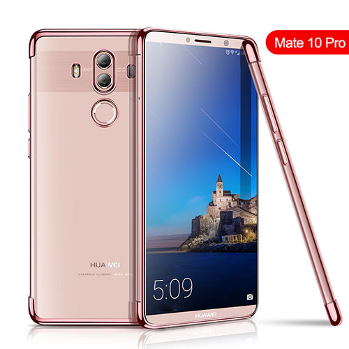 Ultra-thin Transparent TPU Soft Case H01 for Huawei Mate 10 Pro Rose Gold