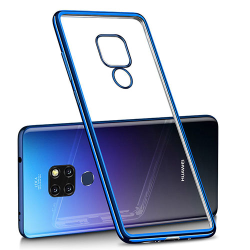 Ultra-thin Transparent TPU Soft Case H01 for Huawei Mate 20 Blue