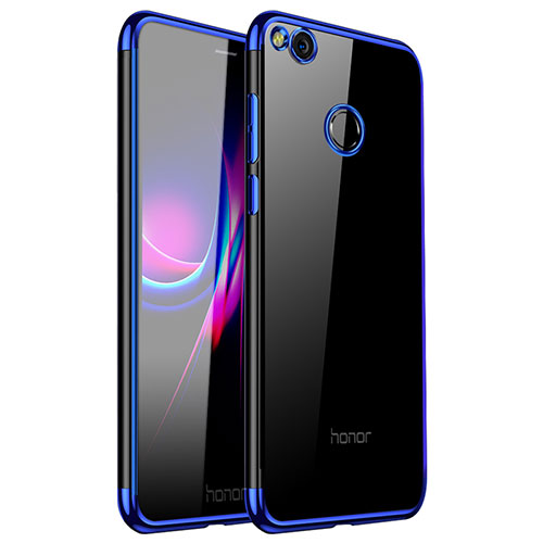 Ultra-thin Transparent TPU Soft Case H01 for Huawei P8 Lite (2017) Blue