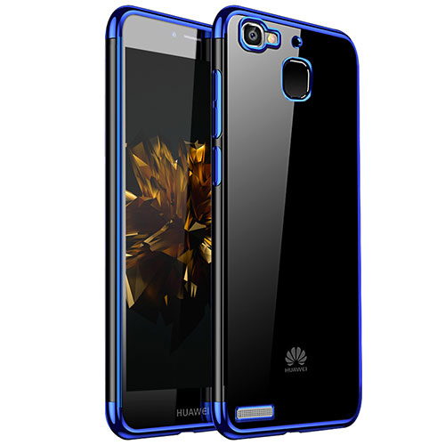 Ultra-thin Transparent TPU Soft Case H01 for Huawei P8 Lite Smart Blue