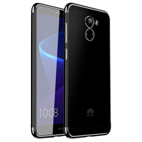 Ultra-thin Transparent TPU Soft Case H01 for Huawei Y7 Prime Black