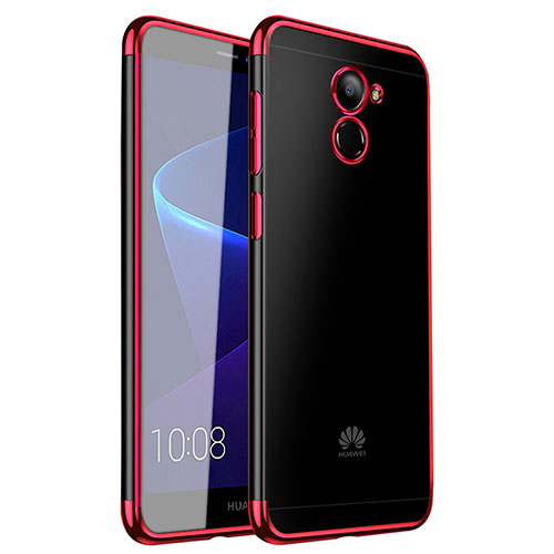 Ultra-thin Transparent TPU Soft Case H01 for Huawei Y7 Prime Red