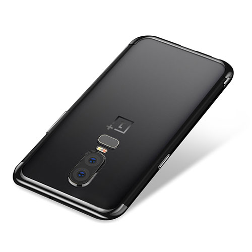 Ultra-thin Transparent TPU Soft Case H01 for OnePlus 6 Black