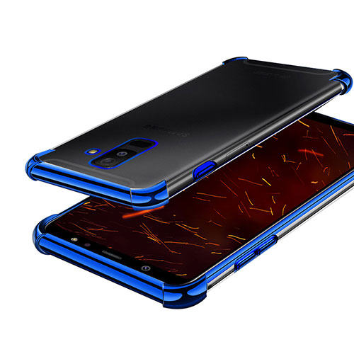 Ultra-thin Transparent TPU Soft Case H01 for Samsung Galaxy A9 Star Lite Blue