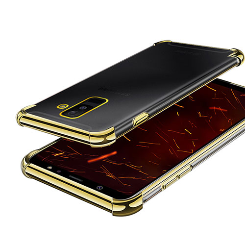 Ultra-thin Transparent TPU Soft Case H01 for Samsung Galaxy A9 Star Lite Gold