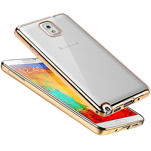 Ultra-thin Transparent TPU Soft Case H01 for Samsung Galaxy Note 3 N9000 Gold