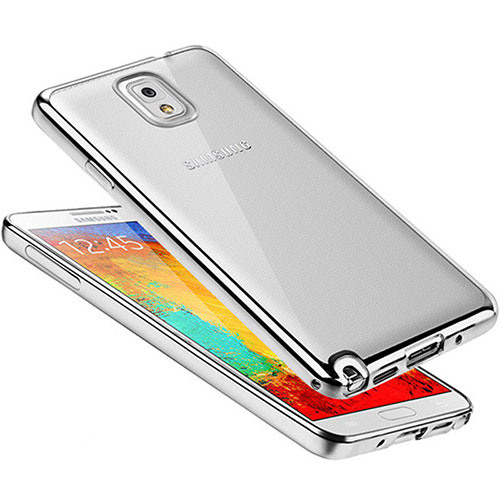 Ultra-thin Transparent TPU Soft Case H01 for Samsung Galaxy Note 3 N9000 Silver