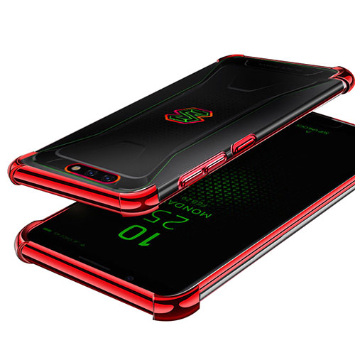 Ultra-thin Transparent TPU Soft Case H01 for Xiaomi Black Shark Red