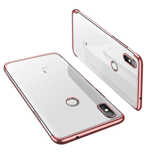 Ultra-thin Transparent TPU Soft Case H01 for Xiaomi Mi 8 Rose Gold
