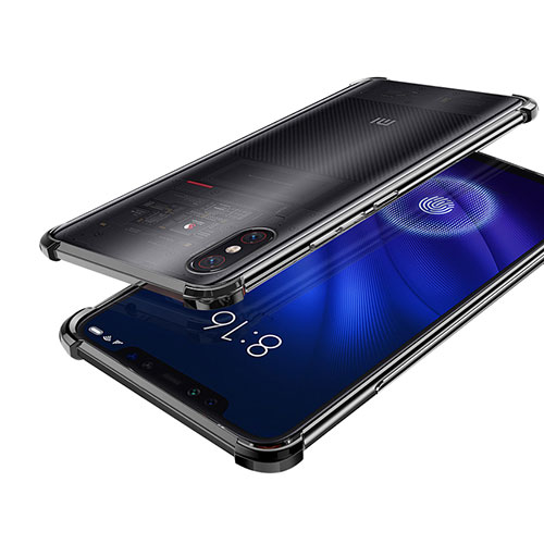 Ultra-thin Transparent TPU Soft Case H01 for Xiaomi Mi 8 Screen Fingerprint Edition Black