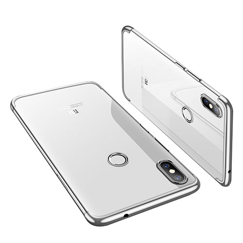Ultra-thin Transparent TPU Soft Case H01 for Xiaomi Mi 8 Silver