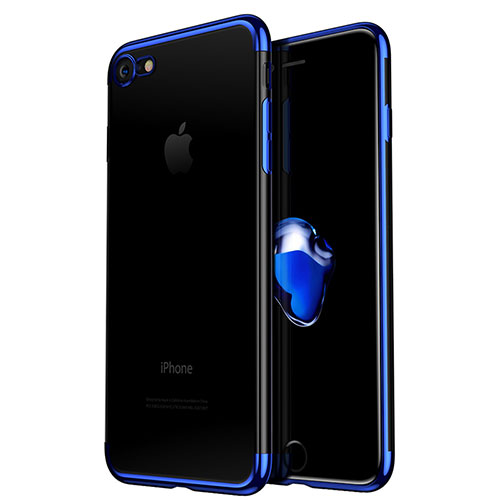 Ultra-thin Transparent TPU Soft Case H02 for Apple iPhone 6S Plus Blue