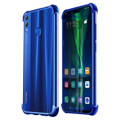 Ultra-thin Transparent TPU Soft Case H02 for Huawei Honor 8X Blue