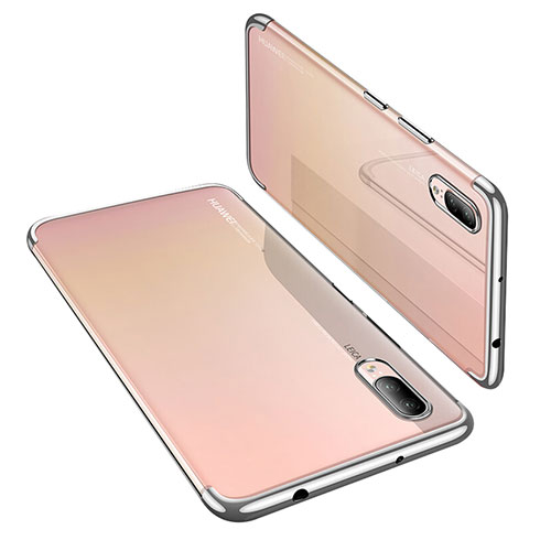 Ultra-thin Transparent TPU Soft Case H02 for Huawei P20 Silver