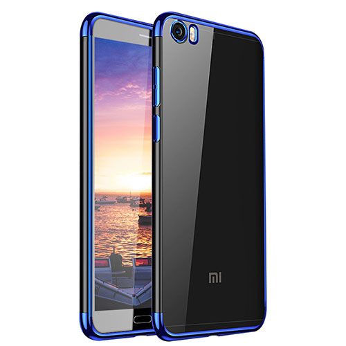Ultra-thin Transparent TPU Soft Case H02 for Xiaomi Mi 5 Blue