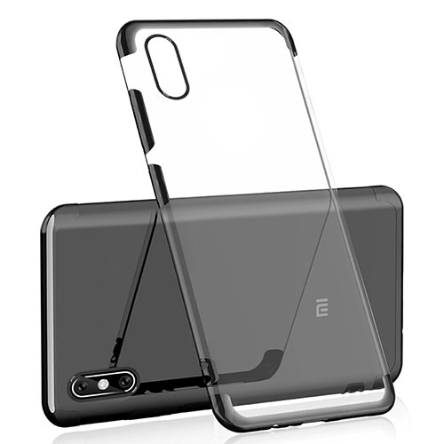 Ultra-thin Transparent TPU Soft Case H02 for Xiaomi Mi 8 Screen Fingerprint Edition Black