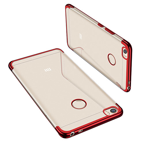 Ultra-thin Transparent TPU Soft Case H02 for Xiaomi Mi Max Red