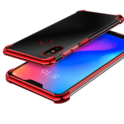 Ultra-thin Transparent TPU Soft Case H02 for Xiaomi Redmi 6 Pro Red