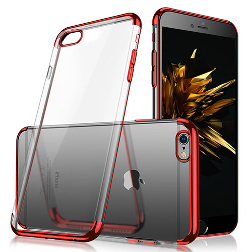 Ultra-thin Transparent TPU Soft Case H03 for Apple iPhone 6S Plus Red