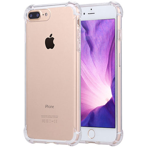 Ultra-thin Transparent TPU Soft Case H03 for Apple iPhone 8 Plus Clear