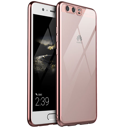 Ultra-thin Transparent TPU Soft Case H03 for Huawei P10 Rose Gold