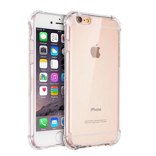 Ultra-thin Transparent TPU Soft Case H04 for Apple iPhone 6S Clear