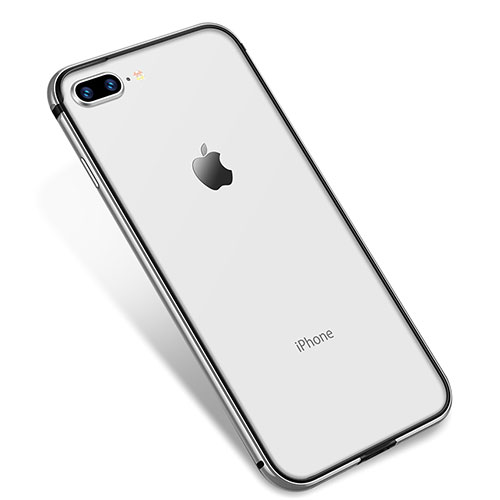 Ultra-thin Transparent TPU Soft Case H04 for Apple iPhone 8 Plus Silver