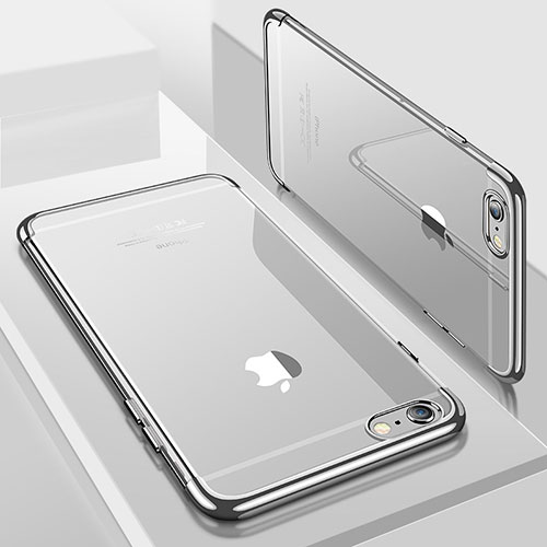Ultra-thin Transparent TPU Soft Case H04 for Apple iPhone 8 Silver
