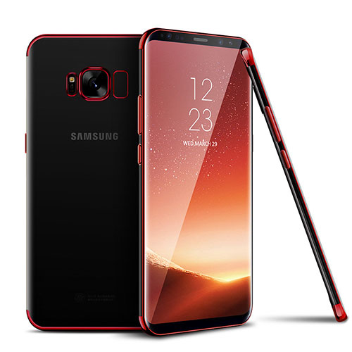 Ultra-thin Transparent TPU Soft Case H04 for Samsung Galaxy S8 Red