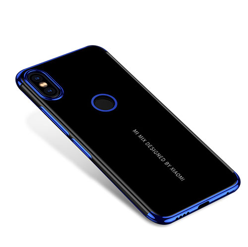 Ultra-thin Transparent TPU Soft Case H04 for Xiaomi Mi Mix 2S Blue