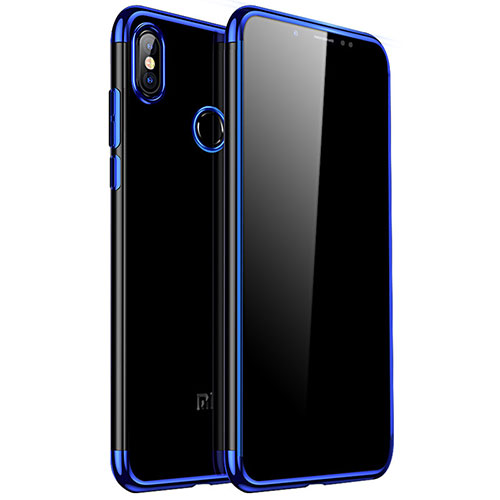Ultra-thin Transparent TPU Soft Case H04 for Xiaomi Redmi Note 5 Blue